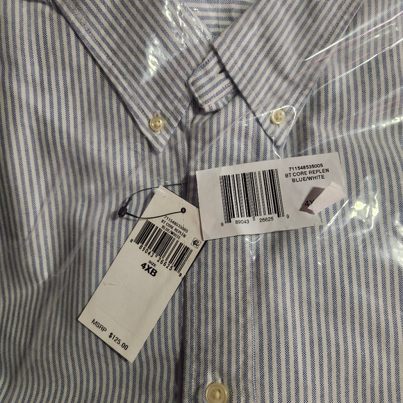 Polo Ralph Lauren Striped Oxford Shirt 4XB - Picture 2 of 7